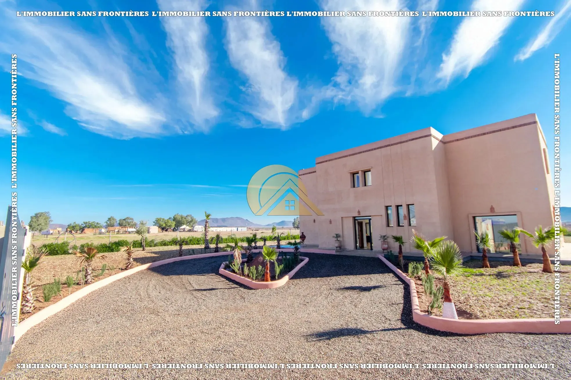 Villa privée sur 2 hectares à Bourrous Km 25 – 4 suites, piscine et vue Atlas - مراكش (2)