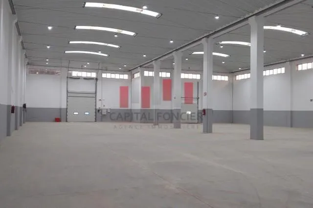Hangar industriel aux normes internationales de   2200 m2 de surface couverte a la location au sein du parc industriel Sapino - الدار البيضاء (2)