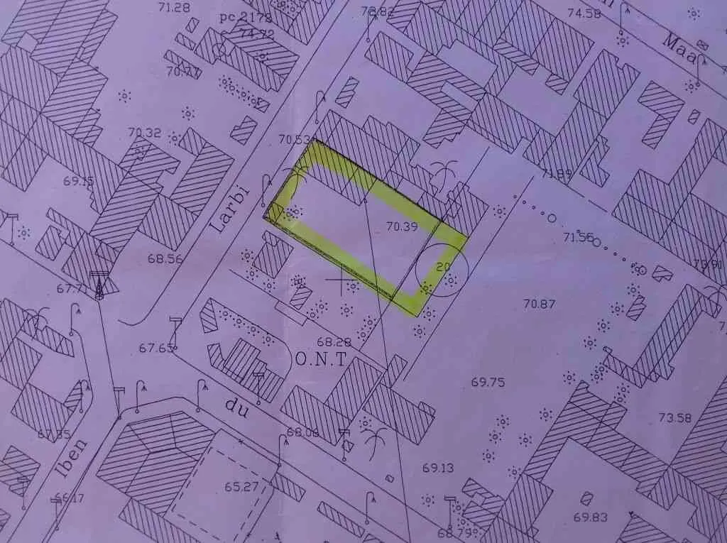 Terrain 2518 m2 à Agadir Lekhiam - أكادير