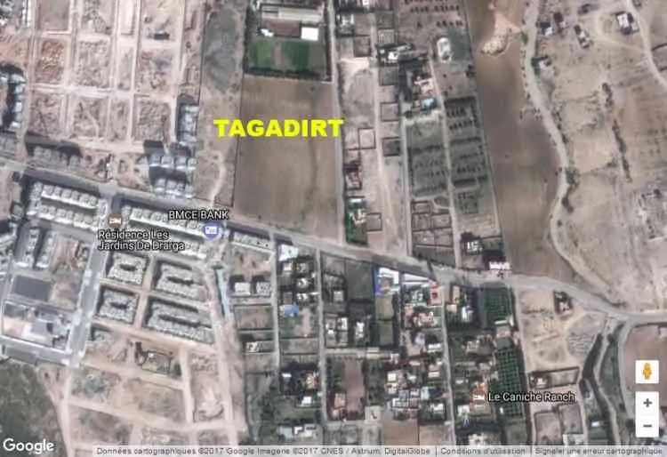 Terrain pour villa 270 m2 à tagadirt Agadir - أكادير