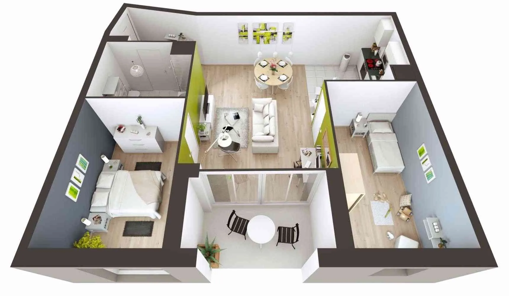 Appartement 2 chambres 73 m2 à sidi rahal à 5 min de la plage livraison immédiate - سيدي رحال