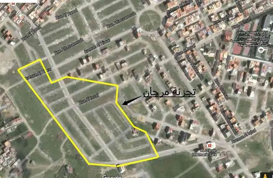 Terrain de 105 m² à vendre - طنجة