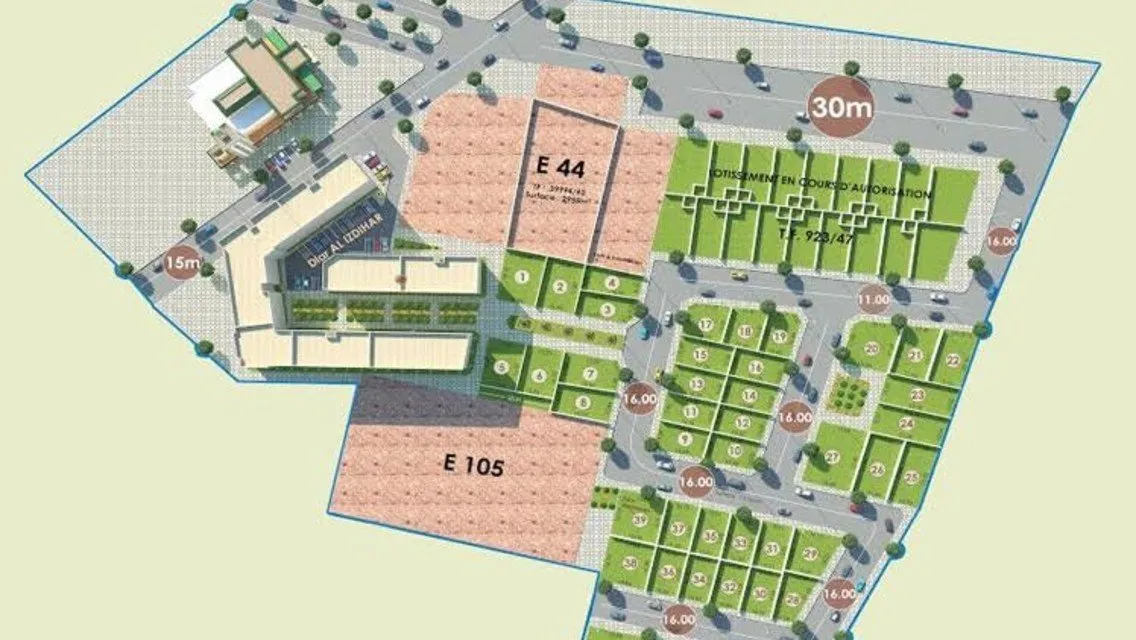 TERRAIN DE 202 M² - الدار البيضاء